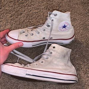 (not so) White Converse high tops